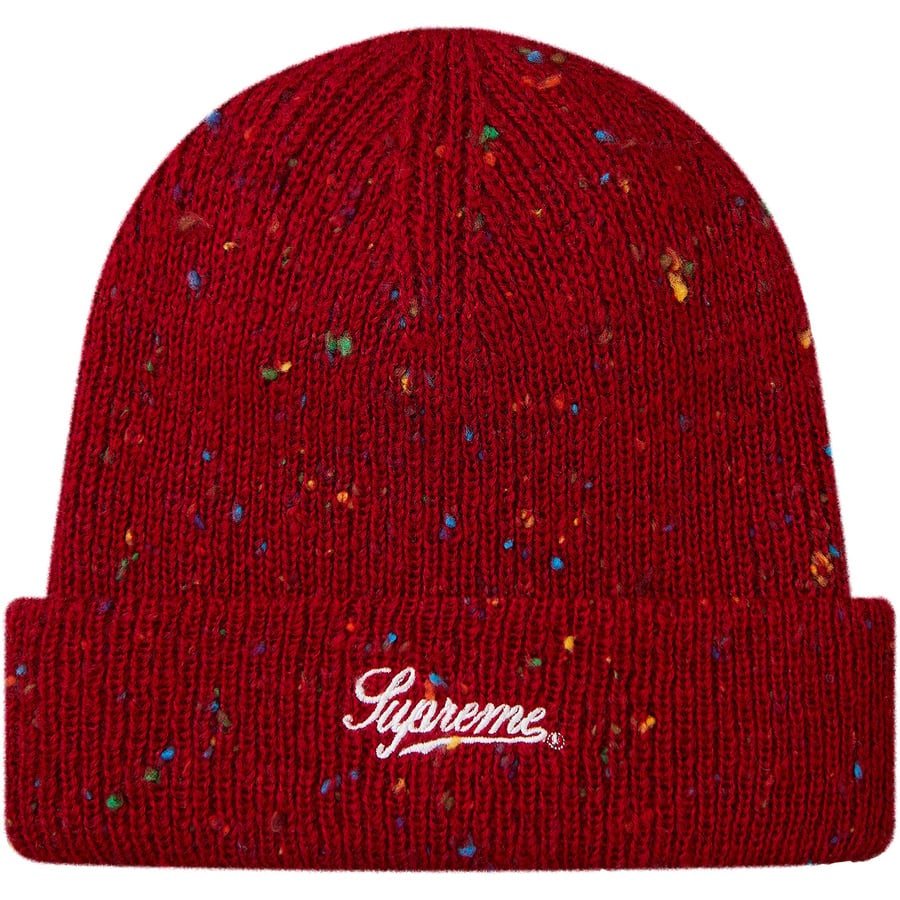 Details on Colored Speckle Beanie Dark Red from fall winter
                                                    2018 (Price is $32)