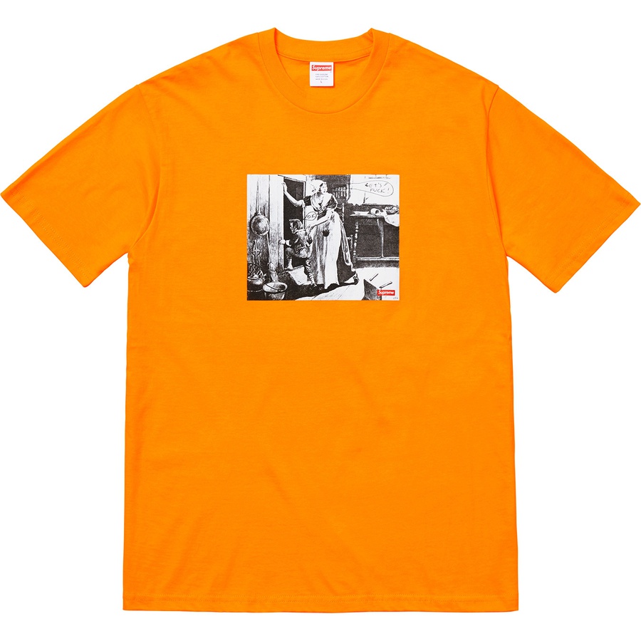 Details on Mike Kelley Supreme Hiding From Indians Tee Bright Orange from fall winter
                                                    2018 (Price is $48)