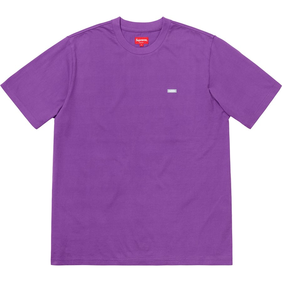 Details on Reflective Small Box Tee Violet from fall winter
                                                    2018 (Price is $58)