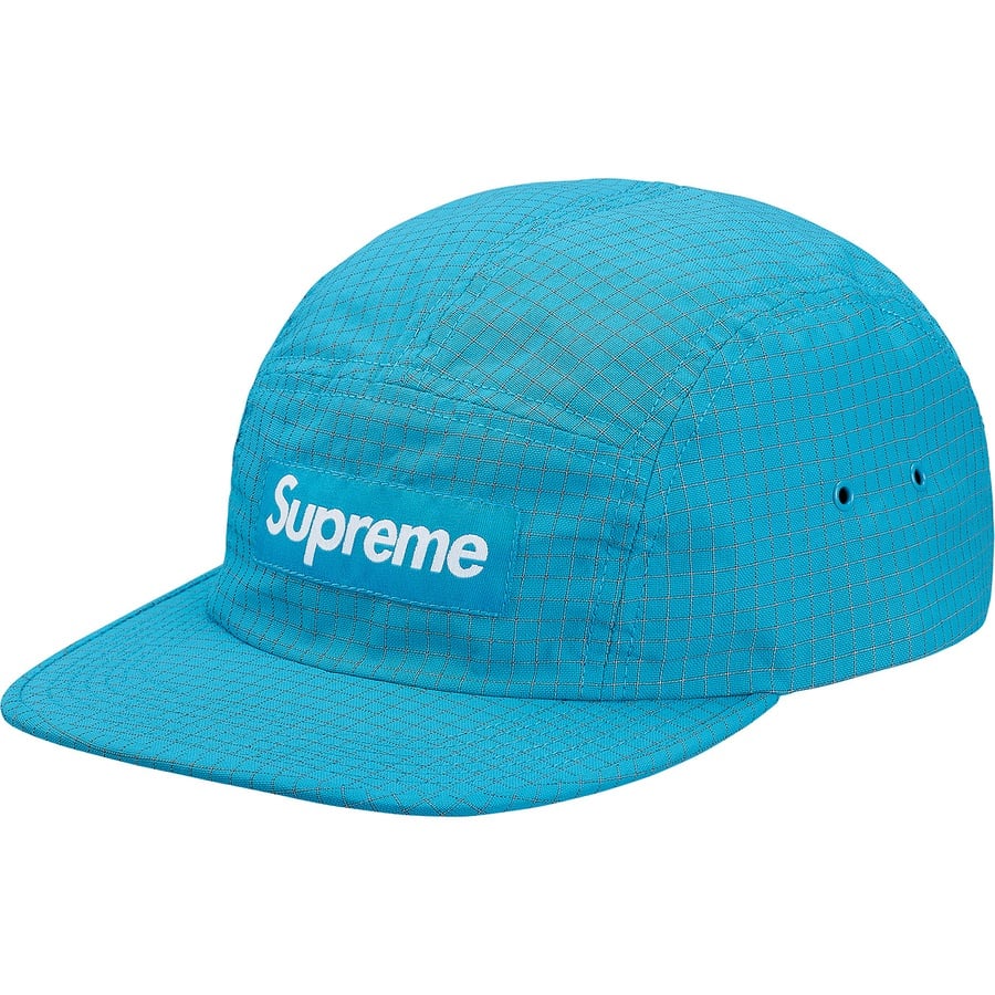 Details on Reflective Ripstop Camp Cap Cyan from fall winter
                                                    2018 (Price is $48)