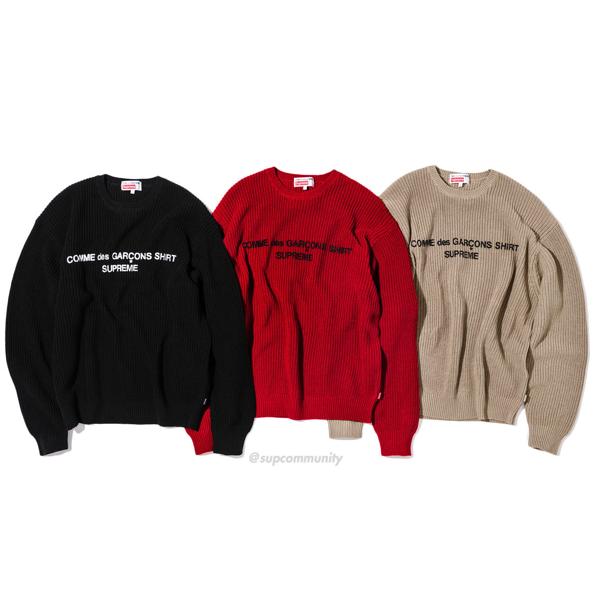 Comme Des Garçons Shirt Sweater - Fall Winter 2018 - Supreme