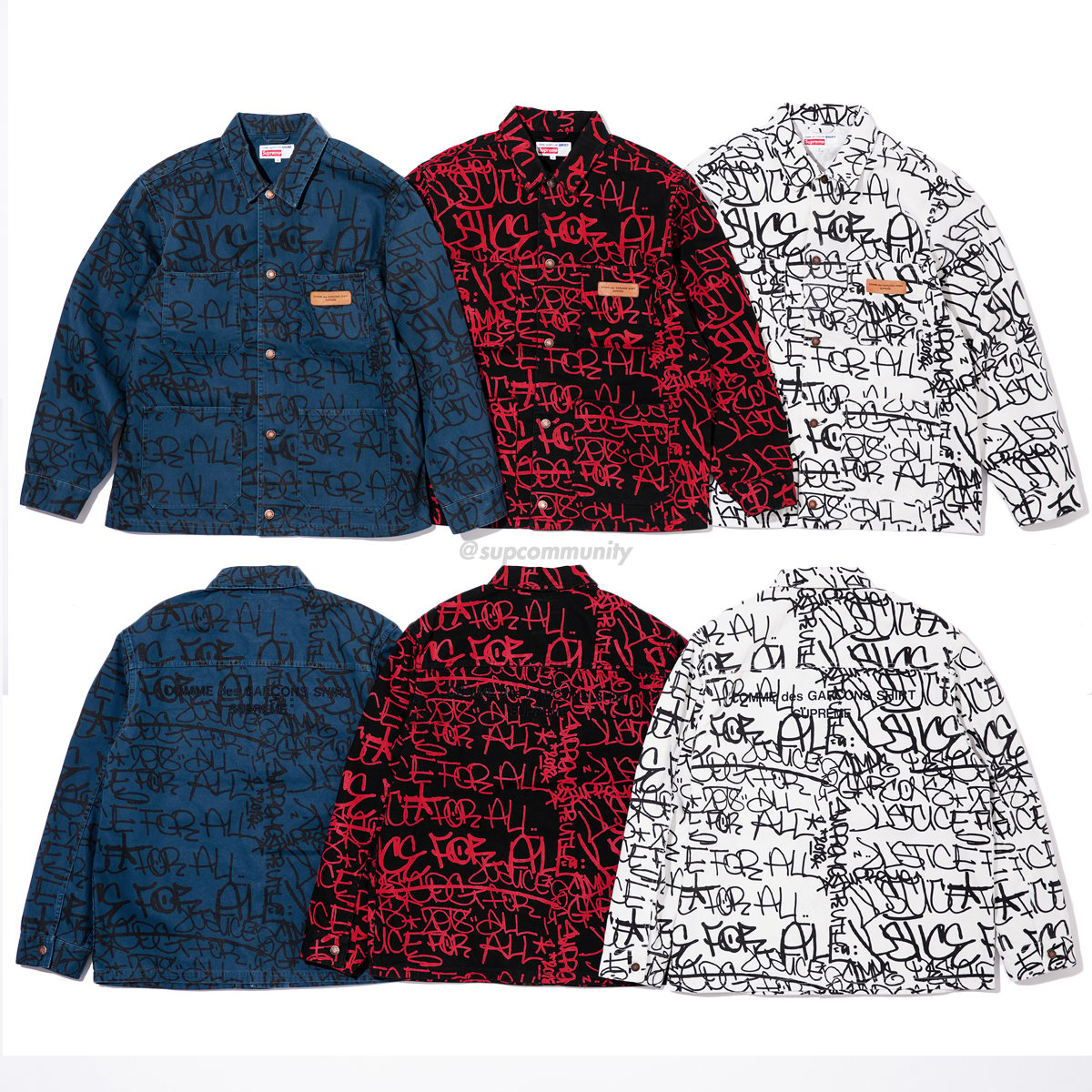 ブルゾンSupreme Comme des Garcons Printed Canvas