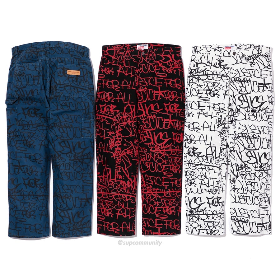 Details on Supreme Comme des Garçons SHIRT Canvas Painter Pant from fall winter
                                            2018 (Price is $178)
