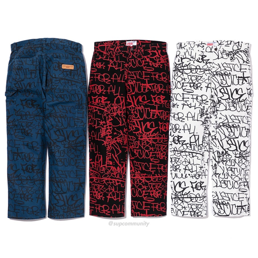 Supreme Supreme Comme des Garçons SHIRT Canvas Painter Pant for fall winter 18 season