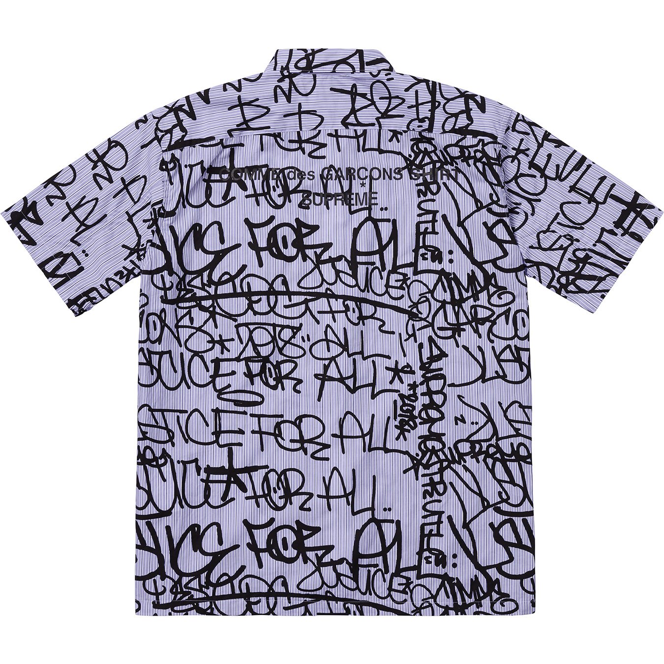 Supreme　ギャルソン　Graphic S/S shirt 白