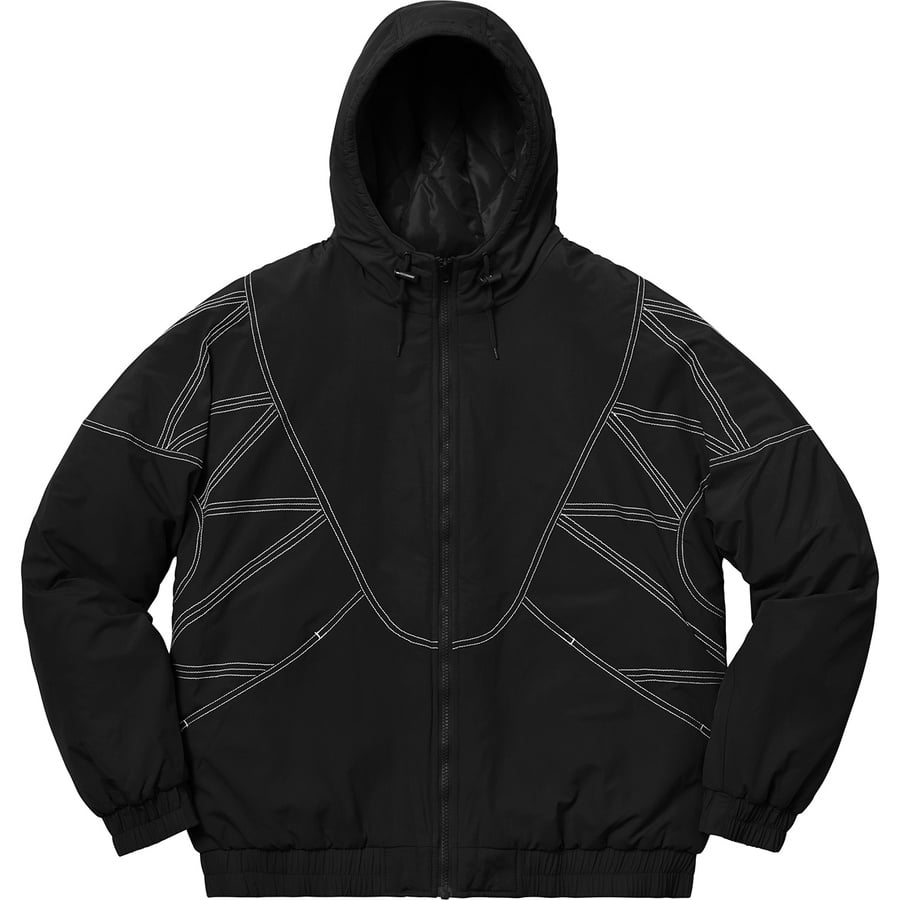 Details on Zig Zag Stitch Puffy Jacket Black from fall winter
                                                    2018 (Price is $198)