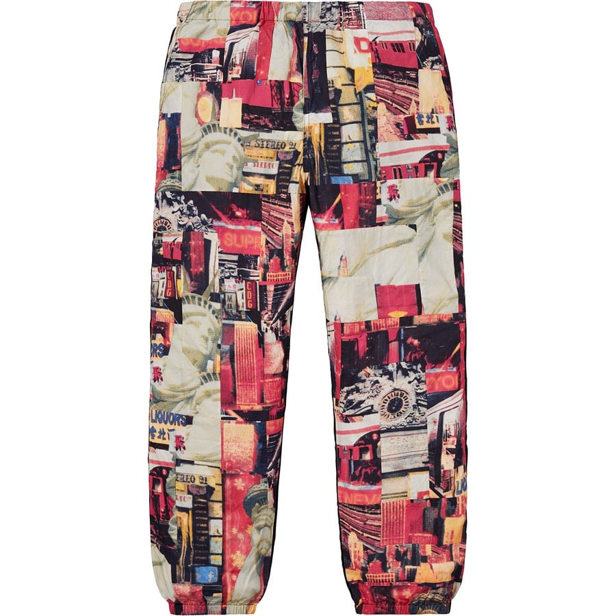 Details on Supreme Comme des Garçons SHIRT Patchwork Skate Pant Multicolor from fall winter
                                                    2018 (Price is $398)