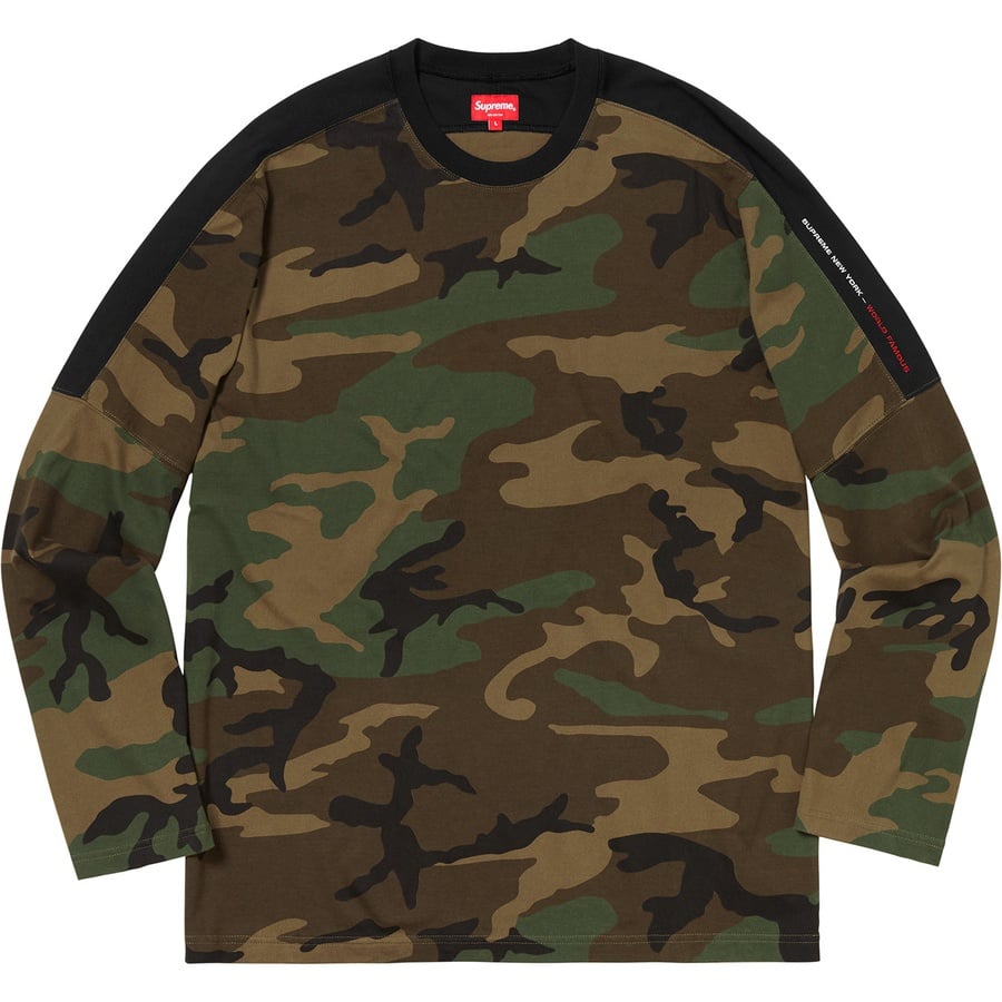 Details on Paneled L S Top Woodland Camo from fall winter
                                                    2018 (Price is $88)