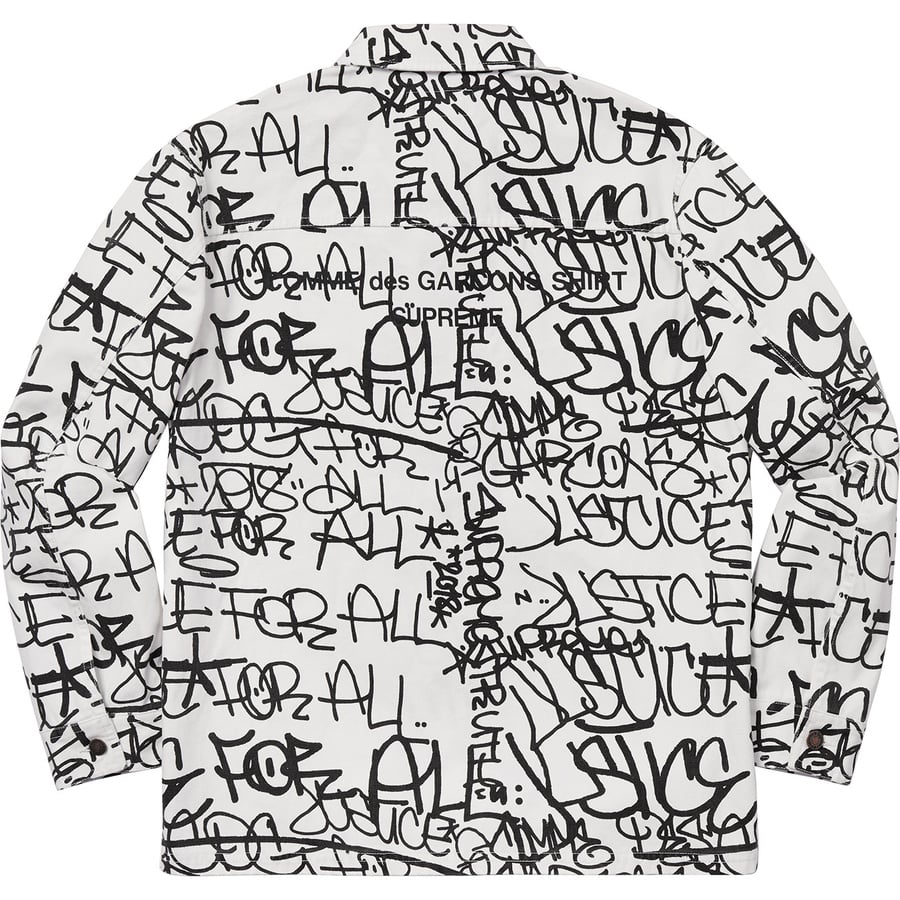 Comme des Garçons SHIRT Printed Canvas Chore Coat - fall winter 