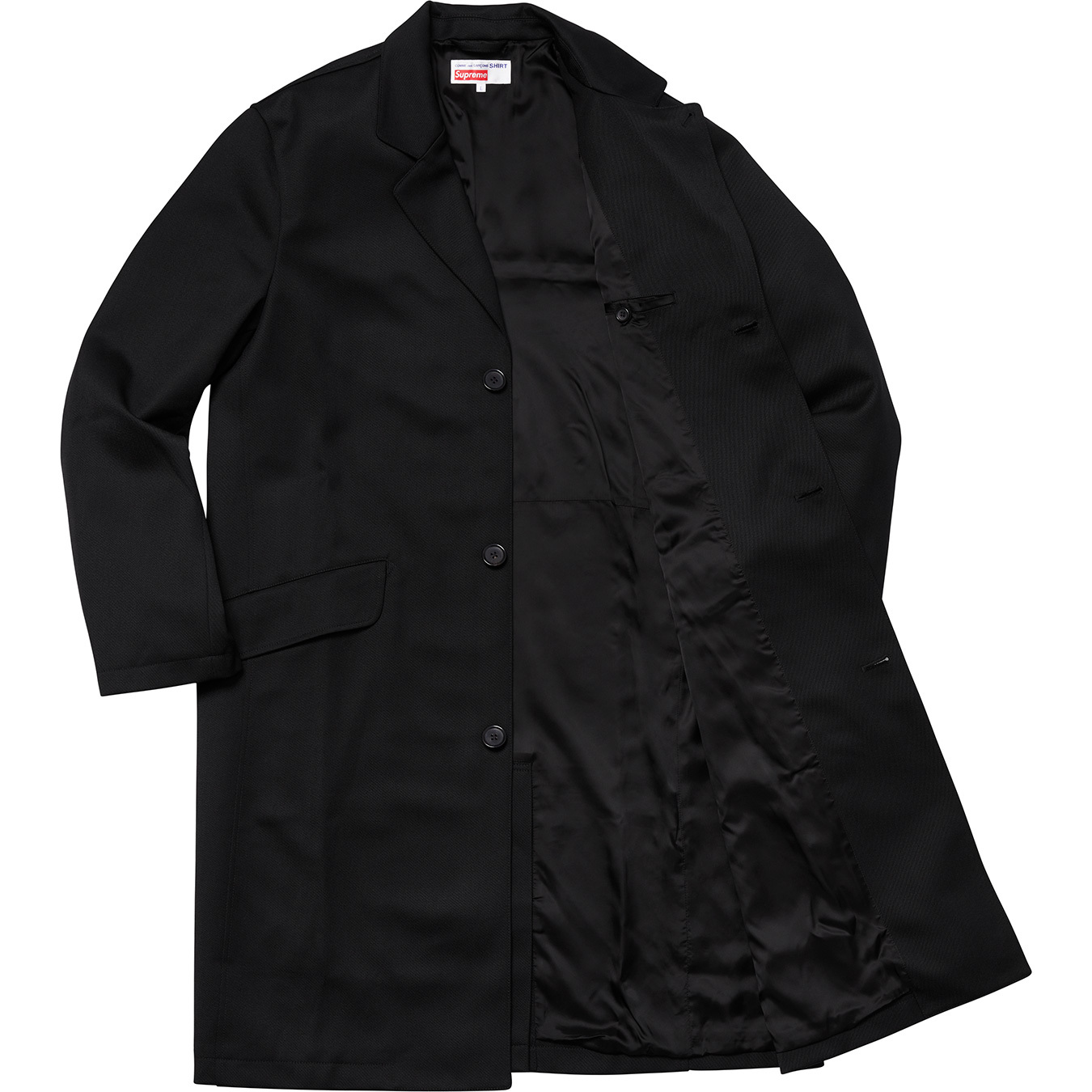 Comme des Garçons SHIRT Wool Overcoat - fall winter 2018 - Supreme