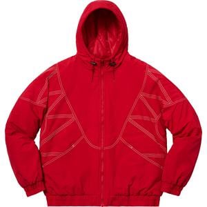 supreme zig zag stitch puffy jacket