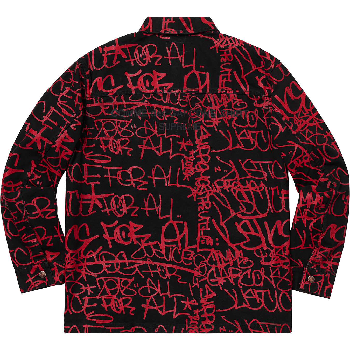 Comme des Garçons SHIRT Printed Canvas Chore Coat - fall winter