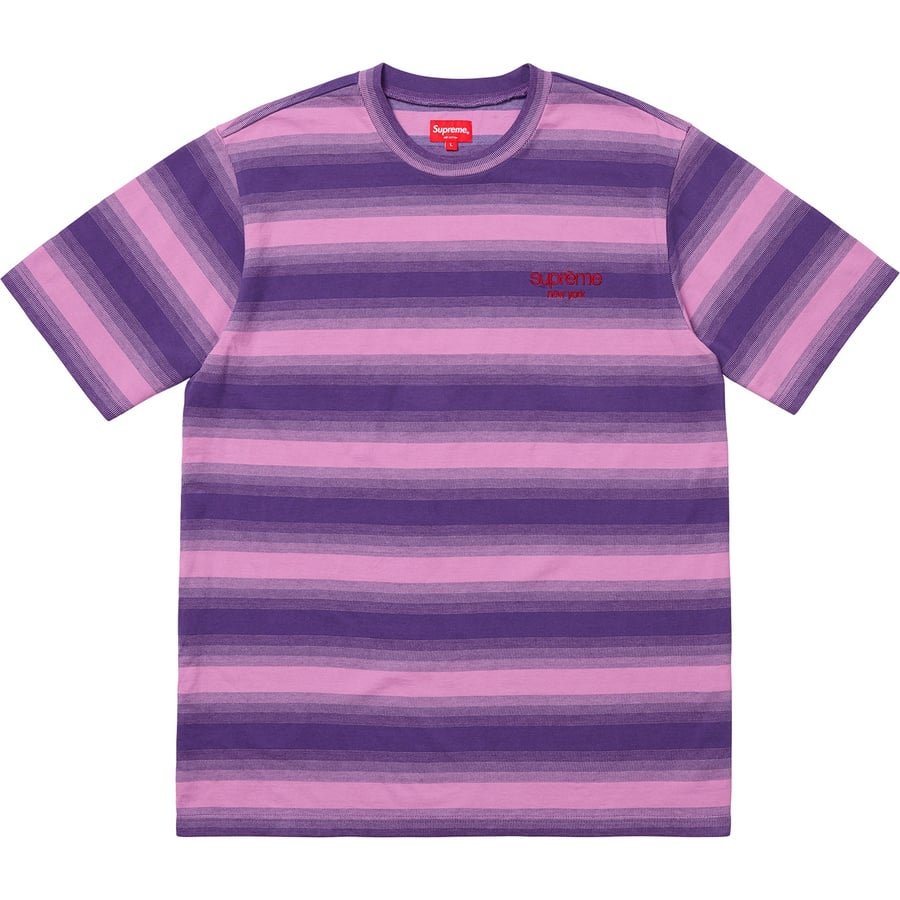 Details on Gradient Striped S S Top Purple from fall winter
                                                    2018 (Price is $88)