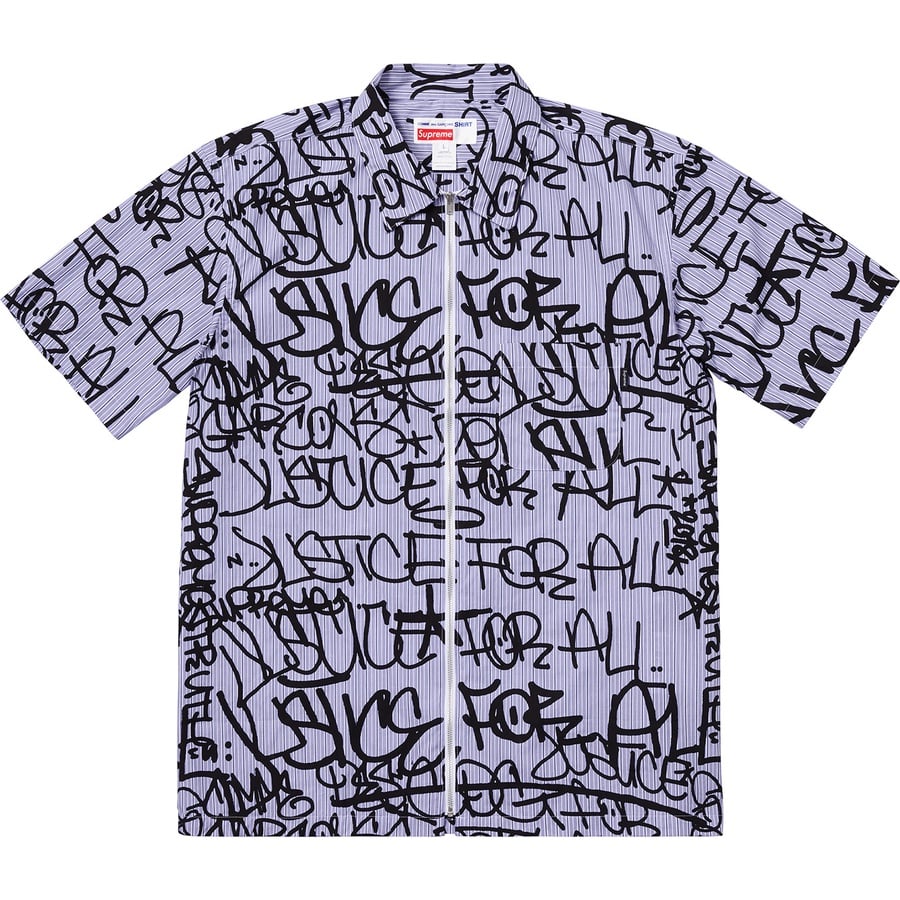 Supreme　ギャルソン　Graphic S/S shirt 白