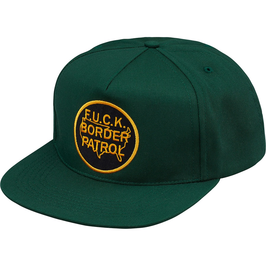Details on Border Patrol 5-Panel Dark Green from fall winter
                                                    2018 (Price is $44)