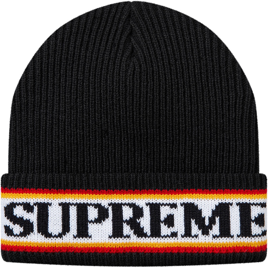 Details on Cuff Logo Beanie Black from fall winter 2018 (Price is $32)