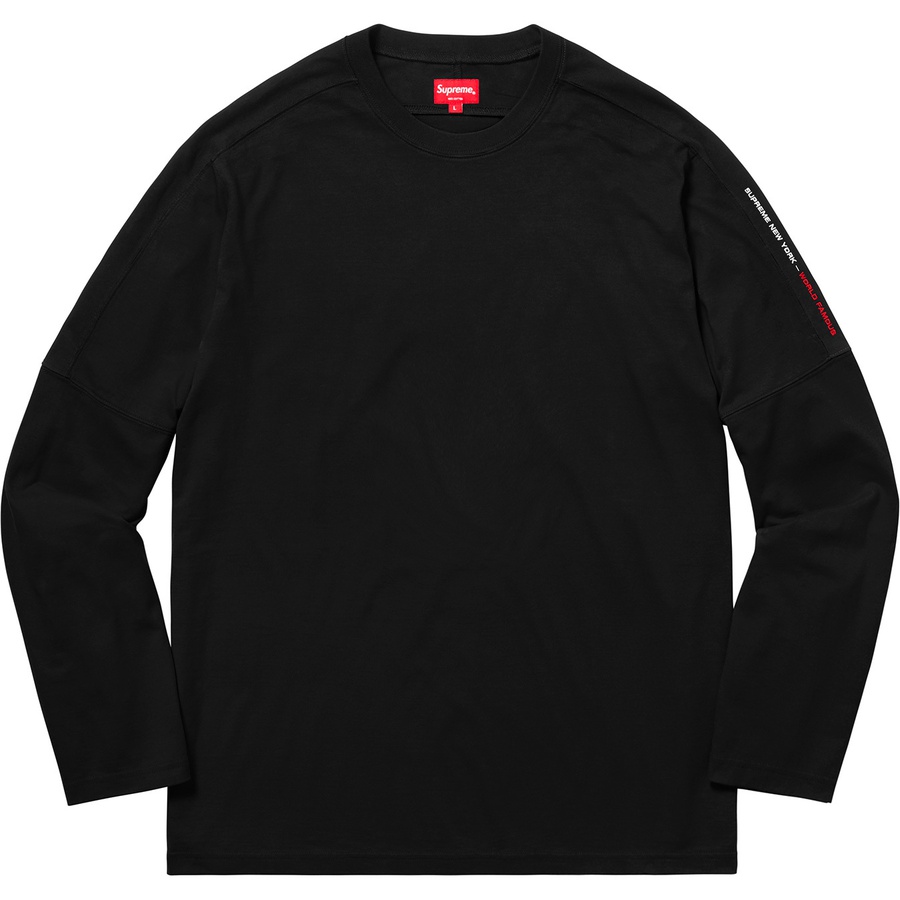 Supreme Paneled L S Top (FW18) - Black - $88