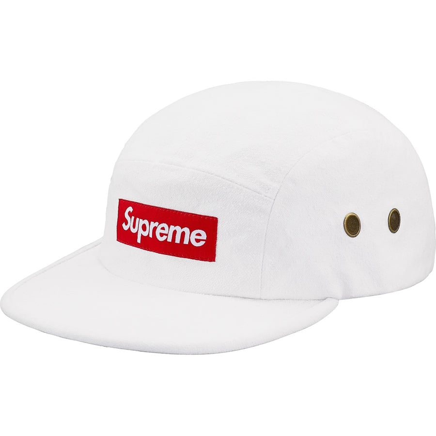 Details on Napped Canvas Camp Cap White from fall winter 2018 (Price is $54)