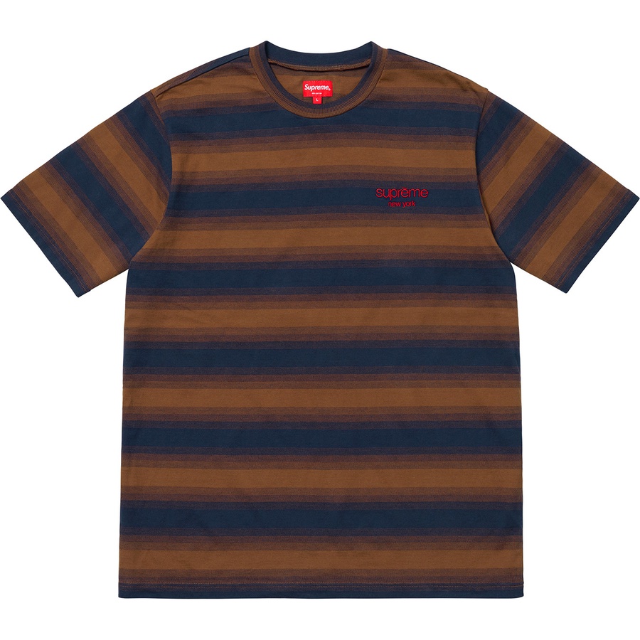 Details on Gradient Striped S S Top Brown from fall winter
                                                    2018 (Price is $88)