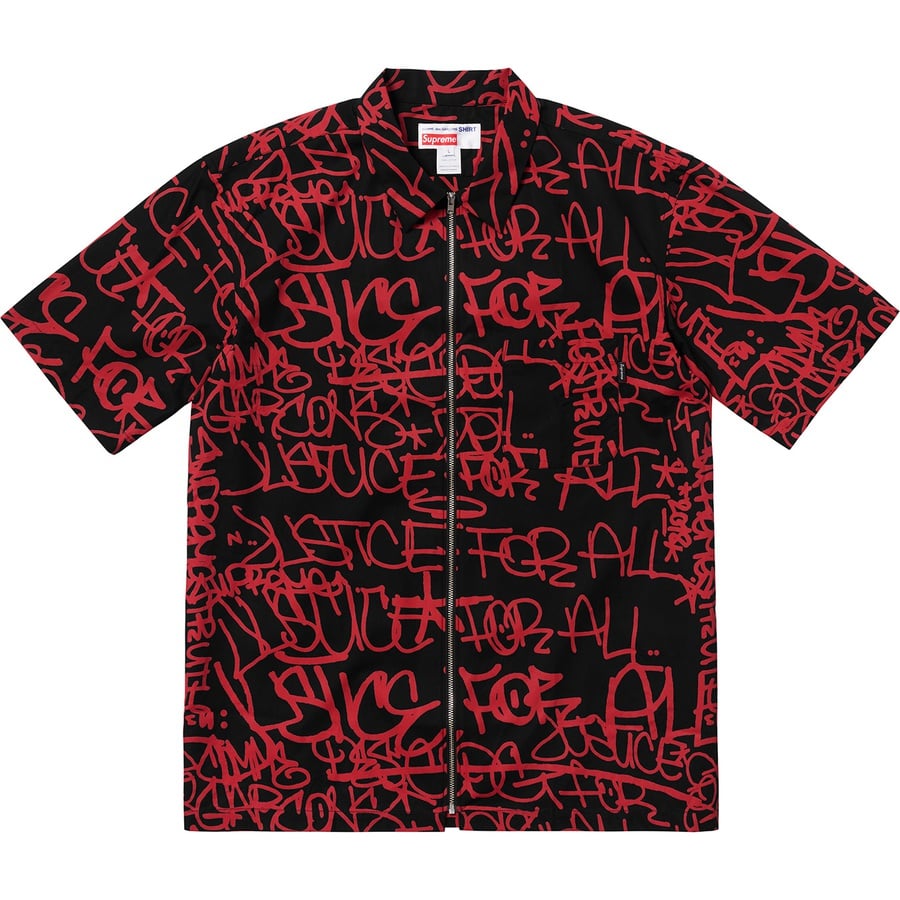 Details on Supreme Comme des Garçons SHIRT Graphic S S Shirt Black from fall winter
                                                    2018 (Price is $318)