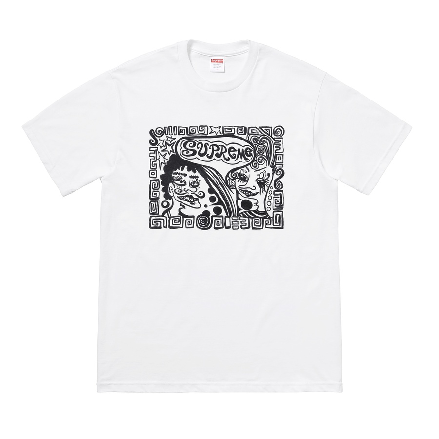 Details on Faces Tee from fall winter
                                            2018 (Price is $36)