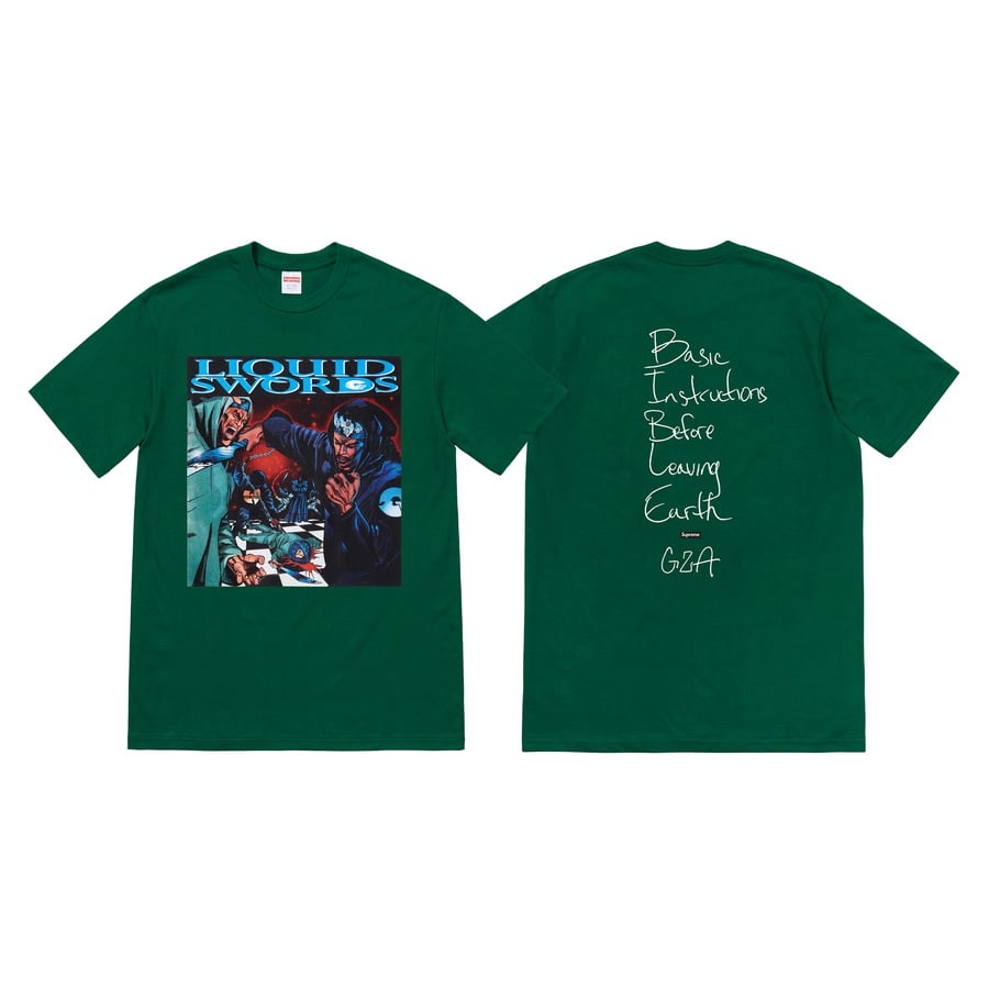Details on Liquid Swords Tee  from fall winter 2018 (Price is $44)
