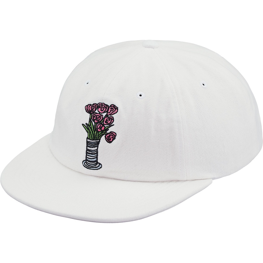 Details on Flowers 6-Panel White from fall winter 2018 (Price is $48)
