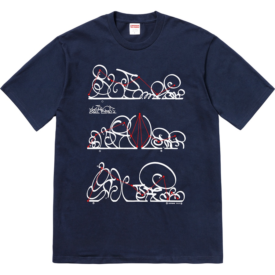 Details on System Tee Navy from fall winter 2018 (Price is $36)