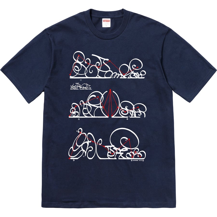 Details on System Tee Navy from fall winter
                                                    2018 (Price is $36)