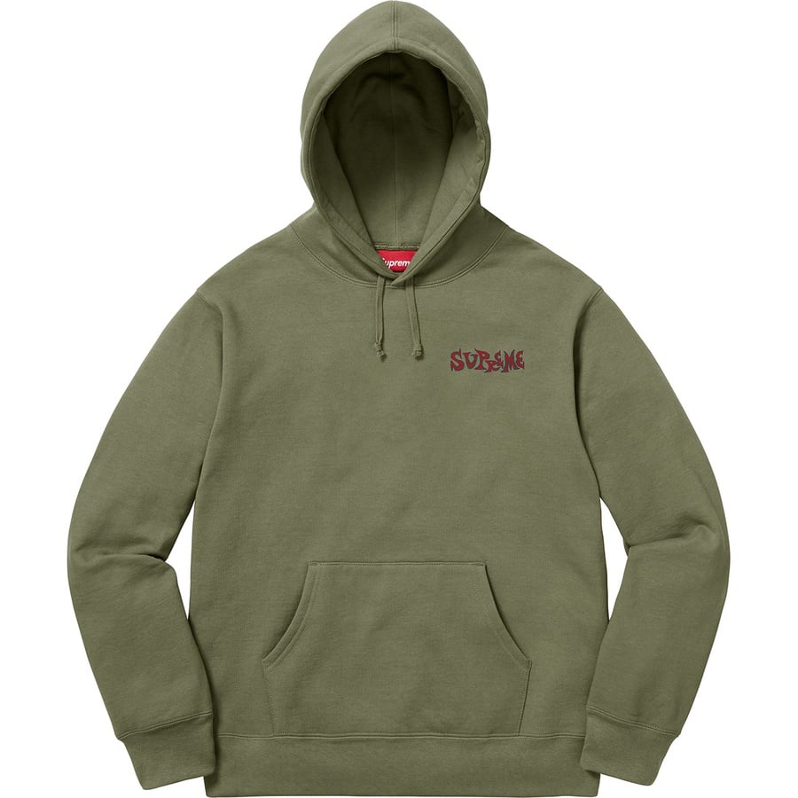 Details on Portrait Hooded Sweatshirt Light Olive from fall winter
                                                    2018 (Price is $158)