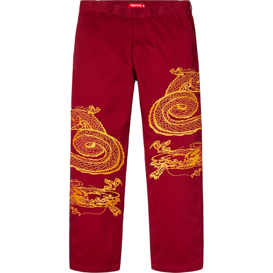 Details on Dragon Work Pant Red from fall winter
                                                    2018 (Price is $168)