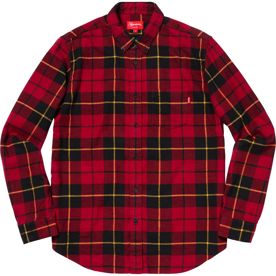 Details on Tartan L S Flannel Shirt Red from fall winter
                                                    2018 (Price is $128)