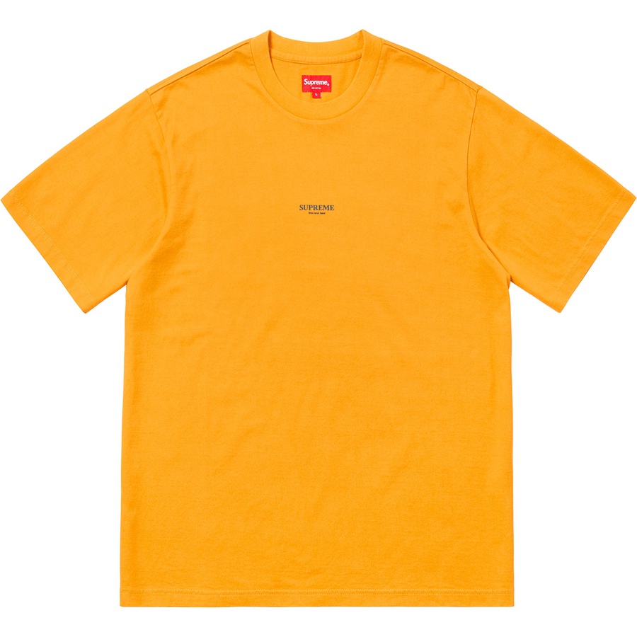 Details on First & Best Tee Gold from fall winter 2018 (Price is $60)