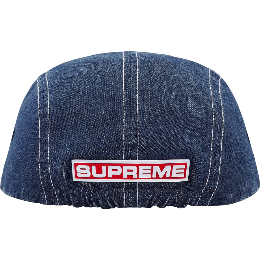 Details on Fitted Rear Patch Camp Cap Denim from fall winter 2018 (Price is $48)