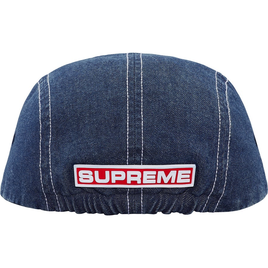 Details on Fitted Rear Patch Camp Cap Denim from fall winter
                                                    2018 (Price is $48)