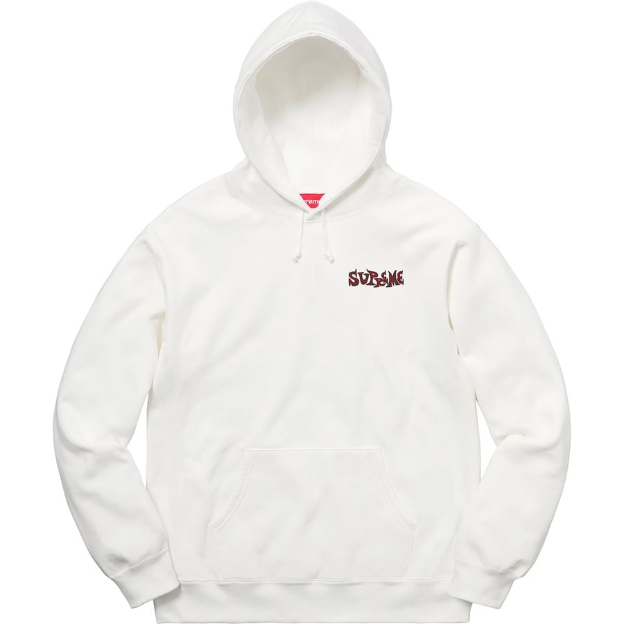 Details on Portrait Hooded Sweatshirt White from fall winter
                                                    2018 (Price is $158)