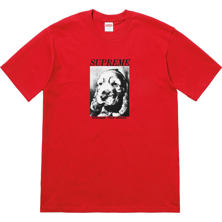 Details on Remember Tee Red from fall winter
                                                    2018 (Price is $36)