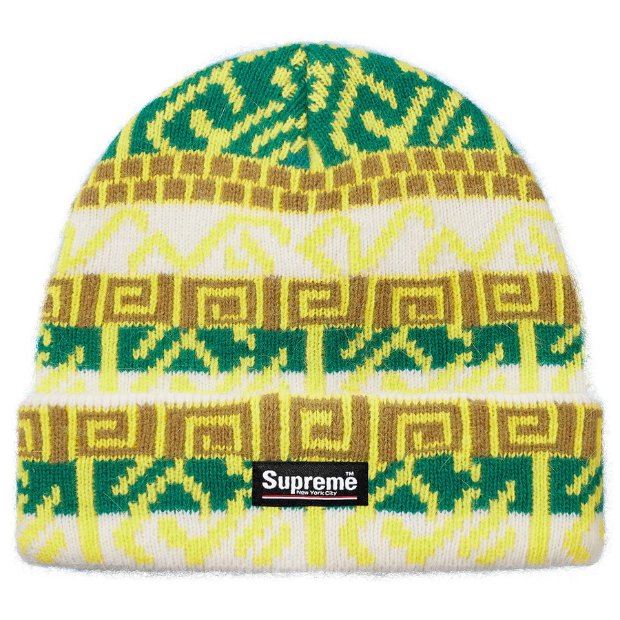 Details on Brushed Pattern Beanie Green from fall winter
                                                    2018 (Price is $36)