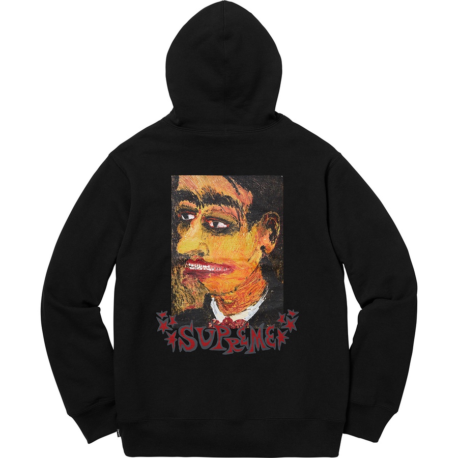 Details on Portrait Hooded Sweatshirt Black from fall winter 2018 (Price is $158)
