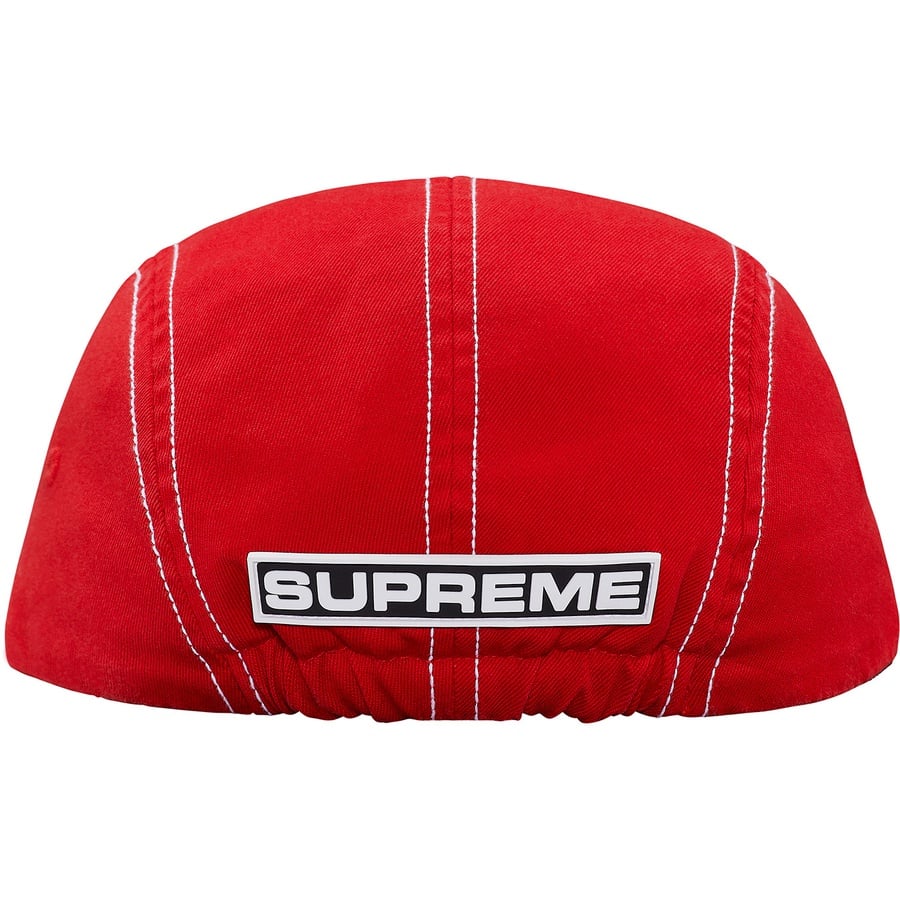 Details on Fitted Rear Patch Camp Cap Red from fall winter
                                                    2018 (Price is $48)