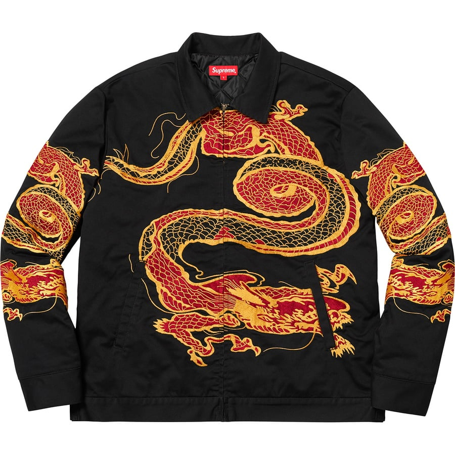 Details on Dragon Work Jacket Black from fall winter
                                                    2018 (Price is $278)