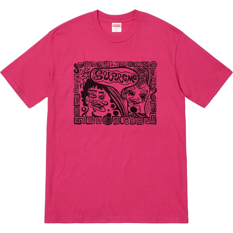 Details on Faces Tee Dark Pink from fall winter
                                                    2018 (Price is $36)