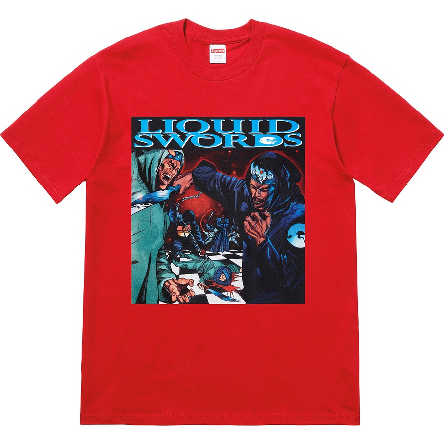 Details on Liquid Swords Tee Red from fall winter
                                                    2018 (Price is $44)
