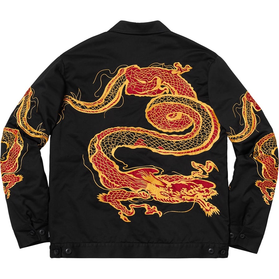Supreme Dragon Work Jacket (FW18) - Black - $278