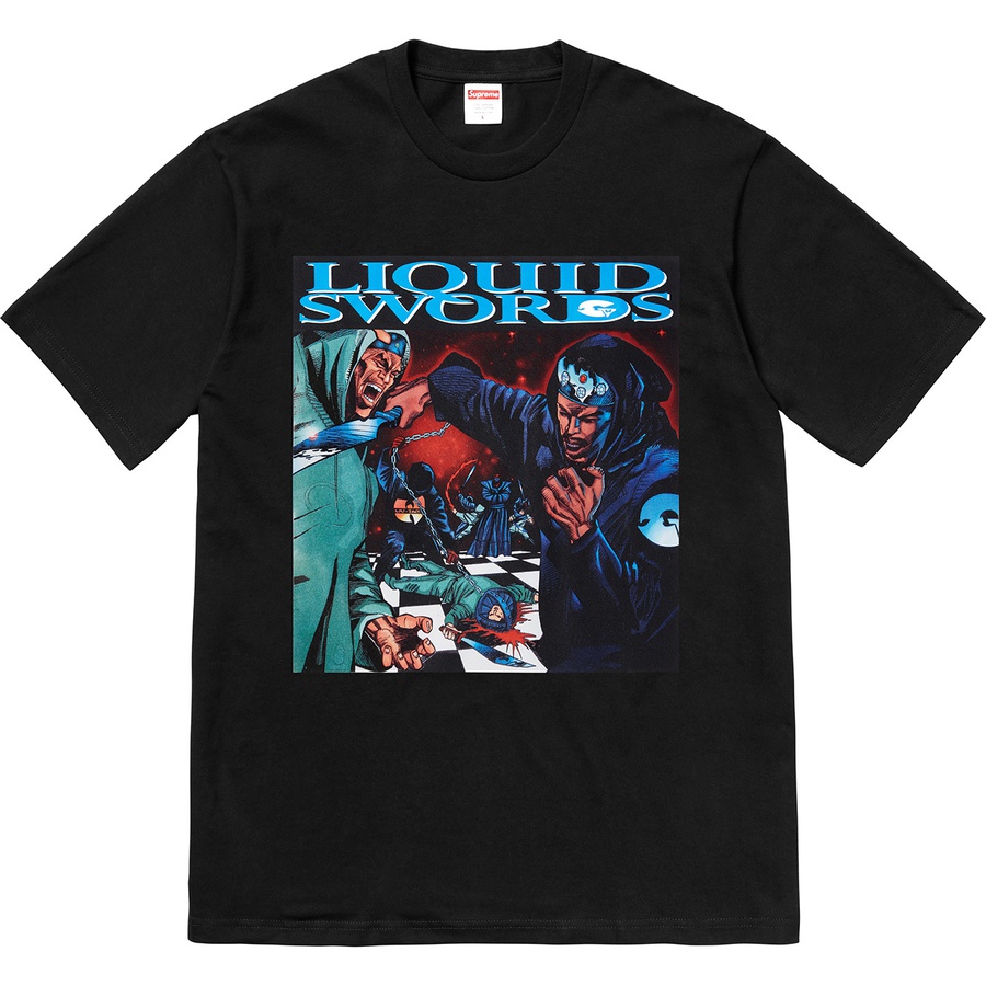 Details on Liquid Swords Tee Black from fall winter
                                                    2018 (Price is $44)