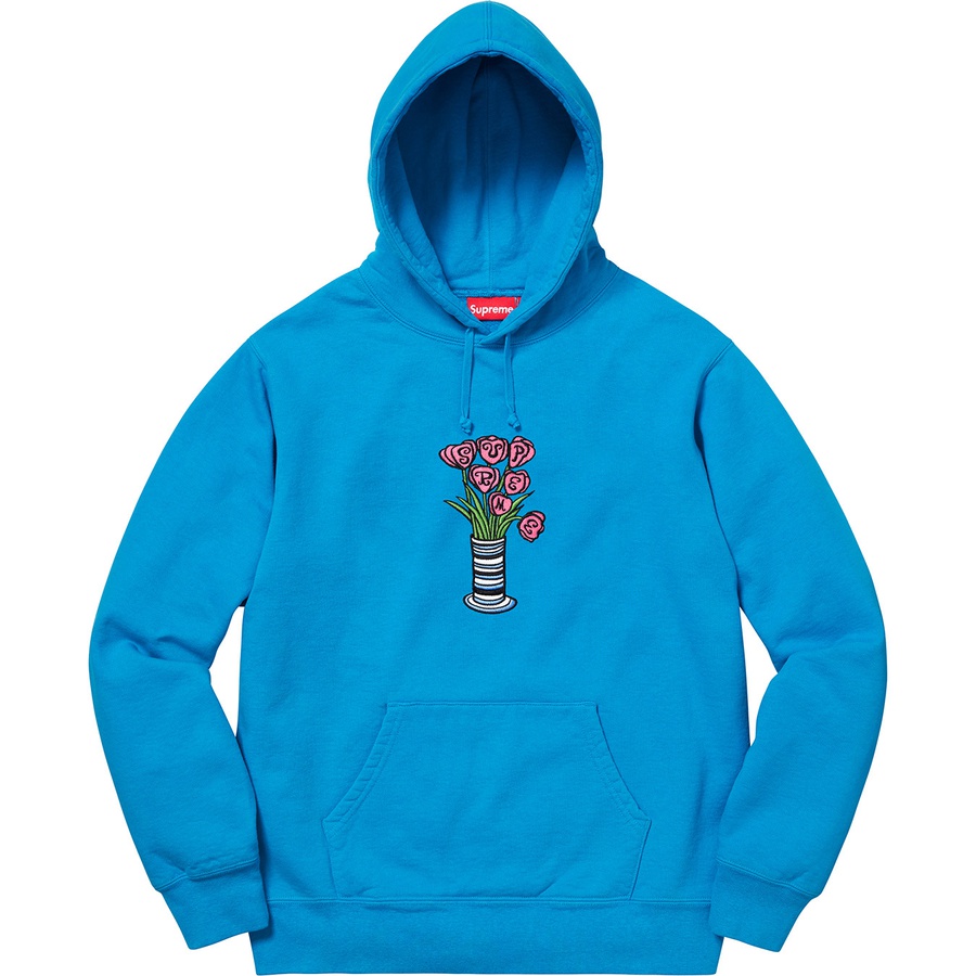 Details on Flowers Hooded Sweatshirt Bright Royal from fall winter
                                                    2018 (Price is $158)