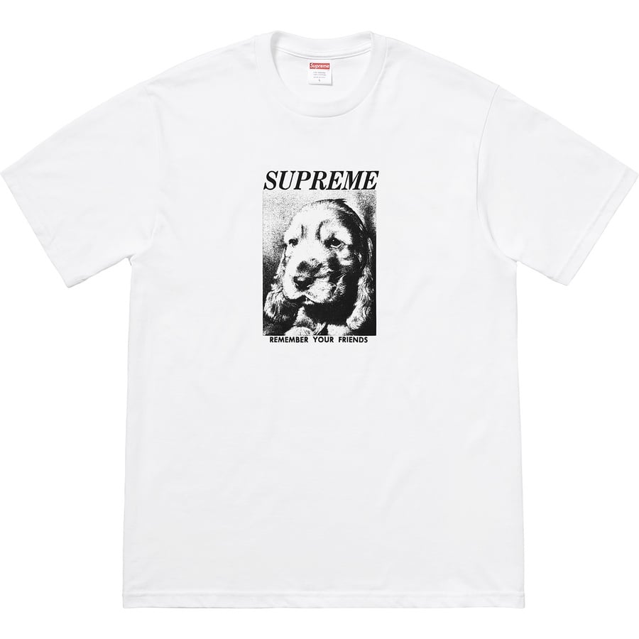 Details on Remember Tee White from fall winter
                                                    2018 (Price is $36)
