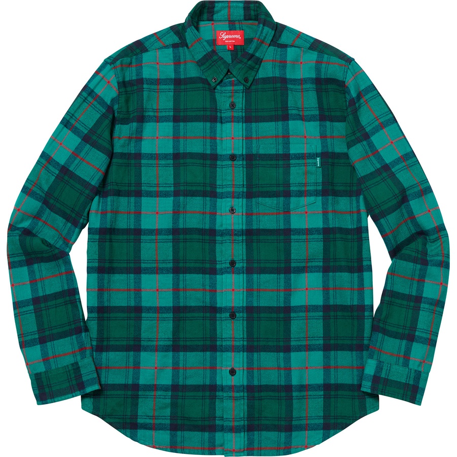 Details on Tartan L S Flannel Shirt Green from fall winter
                                                    2018 (Price is $128)