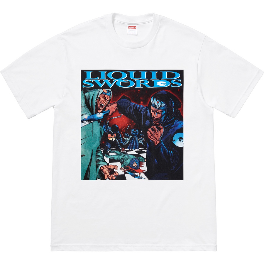 Details on Liquid Swords Tee White from fall winter
                                                    2018 (Price is $44)