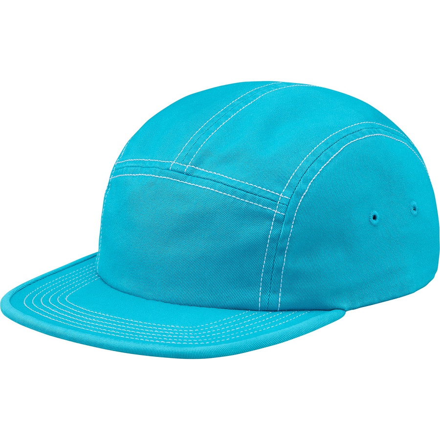 Details on Fitted Rear Patch Camp Cap Neon Blue from fall winter
                                                    2018 (Price is $48)